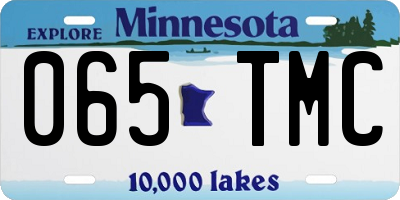 MN license plate 065TMC