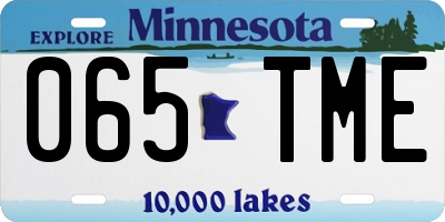 MN license plate 065TME