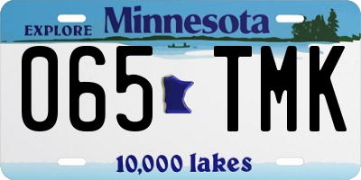 MN license plate 065TMK
