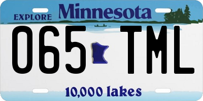 MN license plate 065TML