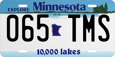 MN license plate 065TMS