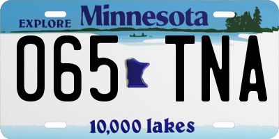 MN license plate 065TNA