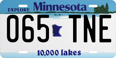 MN license plate 065TNE