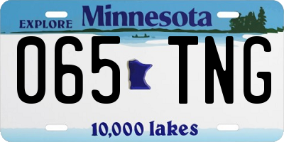 MN license plate 065TNG