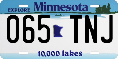 MN license plate 065TNJ