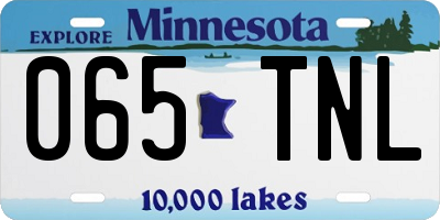 MN license plate 065TNL