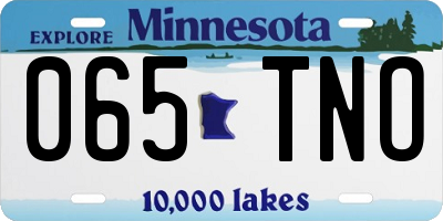 MN license plate 065TNO