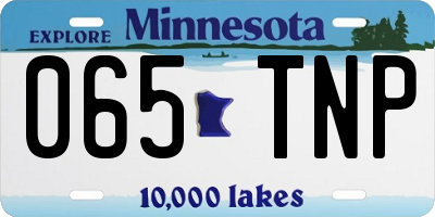 MN license plate 065TNP