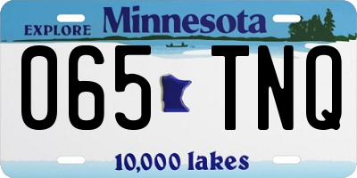 MN license plate 065TNQ