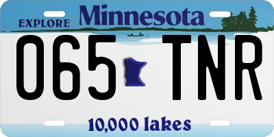 MN license plate 065TNR