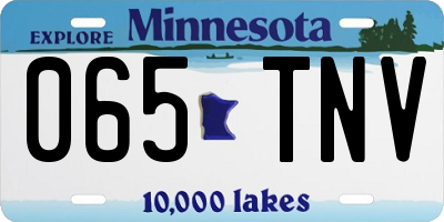 MN license plate 065TNV