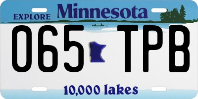 MN license plate 065TPB