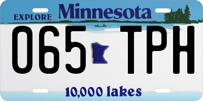 MN license plate 065TPH