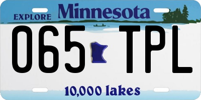 MN license plate 065TPL