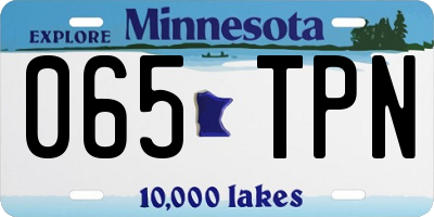 MN license plate 065TPN