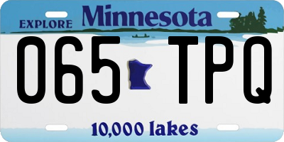 MN license plate 065TPQ
