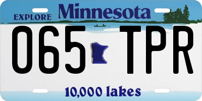 MN license plate 065TPR