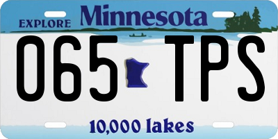 MN license plate 065TPS