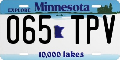 MN license plate 065TPV