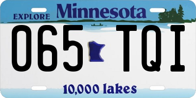 MN license plate 065TQI