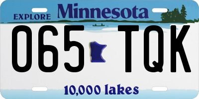 MN license plate 065TQK