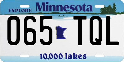 MN license plate 065TQL