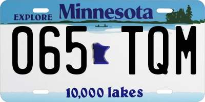MN license plate 065TQM