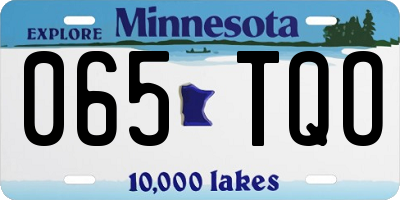 MN license plate 065TQO