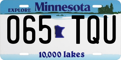 MN license plate 065TQU