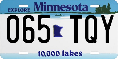 MN license plate 065TQY