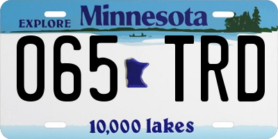 MN license plate 065TRD