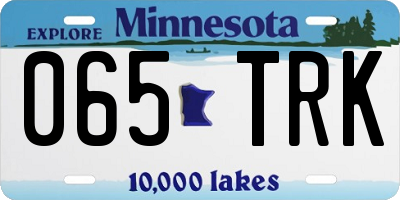 MN license plate 065TRK