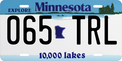MN license plate 065TRL