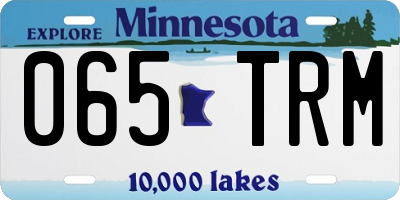 MN license plate 065TRM