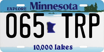MN license plate 065TRP