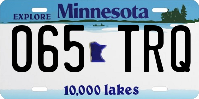 MN license plate 065TRQ