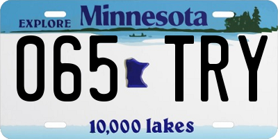 MN license plate 065TRY