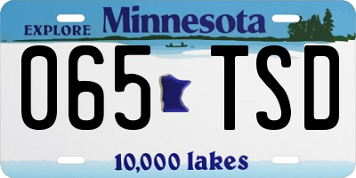 MN license plate 065TSD