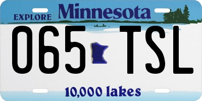 MN license plate 065TSL
