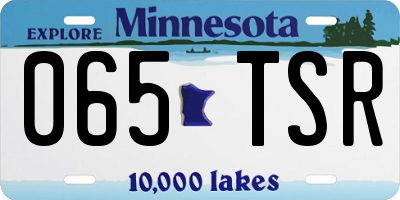 MN license plate 065TSR