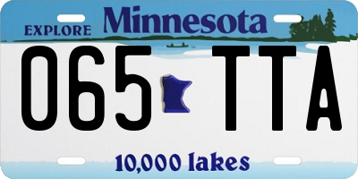MN license plate 065TTA