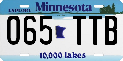 MN license plate 065TTB