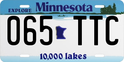 MN license plate 065TTC
