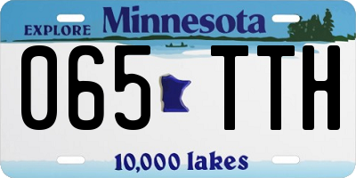 MN license plate 065TTH