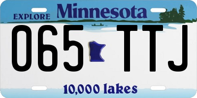 MN license plate 065TTJ