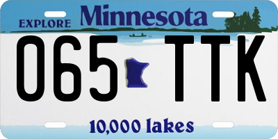 MN license plate 065TTK