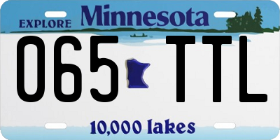 MN license plate 065TTL