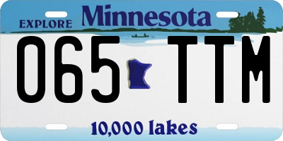MN license plate 065TTM