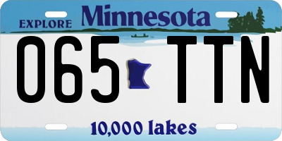 MN license plate 065TTN