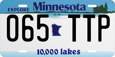 MN license plate 065TTP